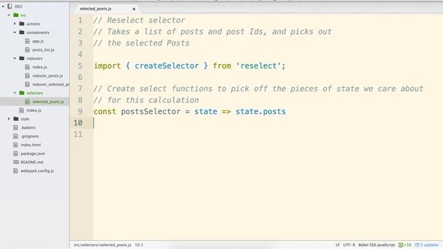 [React/Redux] Logicless Components with Reselect смотреть онлайн
