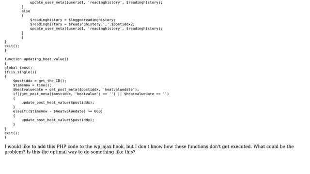Wordpress: WP_Ajax Hook doesn't execute this PHP code смотреть онлайн