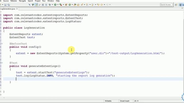 Extent Reports Log Generation – Selenium Webdriver Reports in Java смотреть онлайн