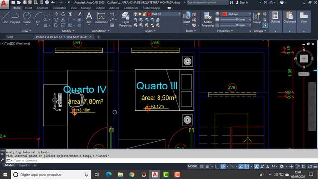 Curso de AutoCAD 2020 Gratuito -Como inserir Hachuras e fazer paginação de Piso. смотреть онлайн