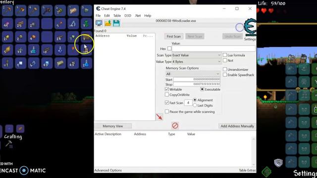 How to hack terraria using CheatEngine смотреть онлайн