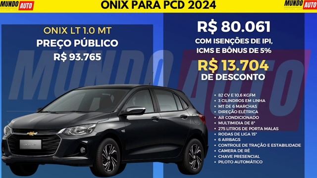 Guia Completo Chevrolet Onix para PCD 2024: Modelos, Isenções e Bônus! смотреть онлайн