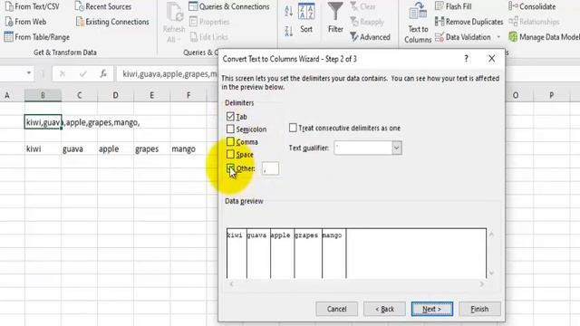 Split comma separated values in excel to rows and columns, comma delimiter, convert comma seperated смотреть онлайн