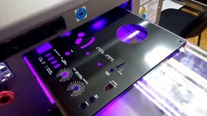 Нанесение надписей на панель AKAI GX - 4000 D. путем  УФ технологии