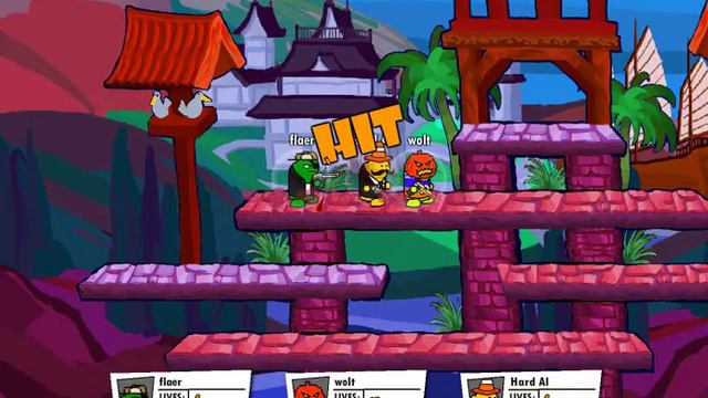 Вольт и Флаер бьют плохих парней