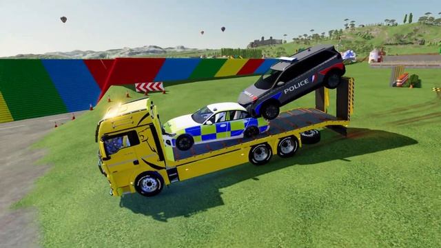 BMW, PEUGEOT, DACIA, VOLKSWAGEN POLICE CARS & FORD AMBULANCE EMERGENCY VEHICLES TRANSPORT ! FS22 смотреть онлайн