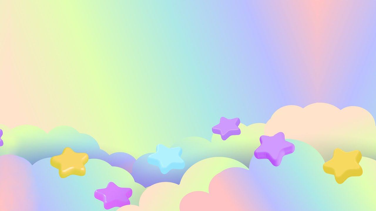 Детский футаж для видеомонтажа небо, звезды, облака. Детский фон для заставки или в качестве фона. смотреть онлайн