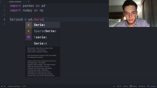 Learn Python Pandas #1 - DataFrames смотреть онлайн