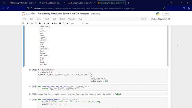 Personality prediction using Artificial intelligence #internship #codeclause #python #2023 смотреть онлайн