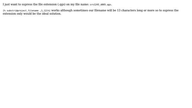 GIS: Nesting filename in composer without file extension смотреть онлайн