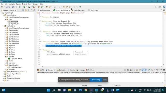 Cucumber BDD Framework in Selenium смотреть онлайн