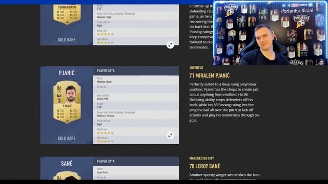 FIFA 19 ОФИЦИАЛЬНЫЕ РЕЙТИНГИ ИГРОКОВ ТОП 100 / (80-61) смотреть онлайн
