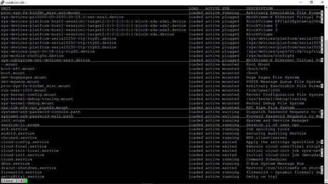 systemd System and Service Manager on Oracle Linux 8 смотреть онлайн