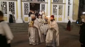 Пасха у старообрядцев. Выход Крестного хода. (Рогожское, 2022 год)