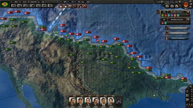 Hearts of Iron 4 - Brazil - 13 - Invasion slowing down a bit... смотреть онлайн