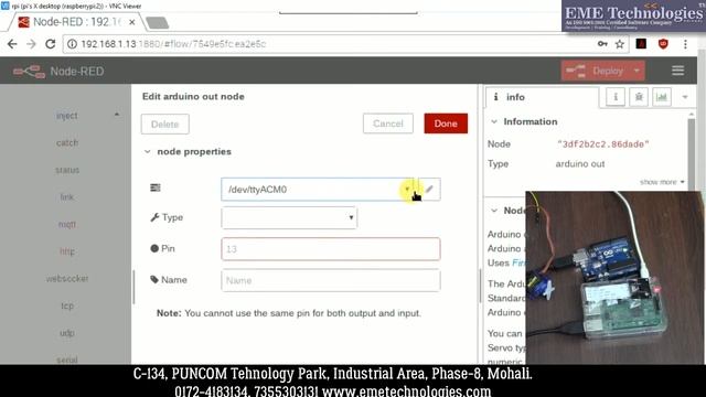 Interfacing Arduino with Servo motor using Raspberry pi and Node red смотреть онлайн