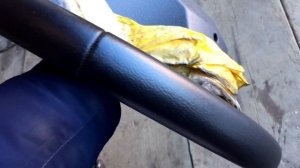 Как восстановить кожаный руль за 500р