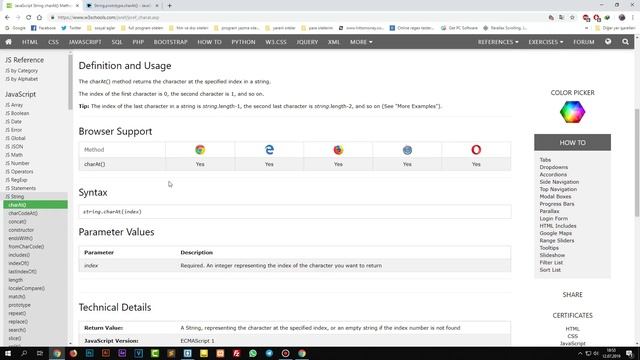 126- JavaScript Dersleri - charAt String Reference - Bir Metnin Icinden Bir Karakteri Gosterme смотреть онлайн