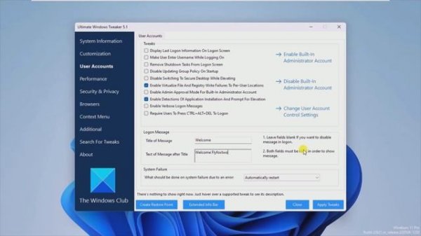 Ultimate Windows Tweaker 5 For Windows 11