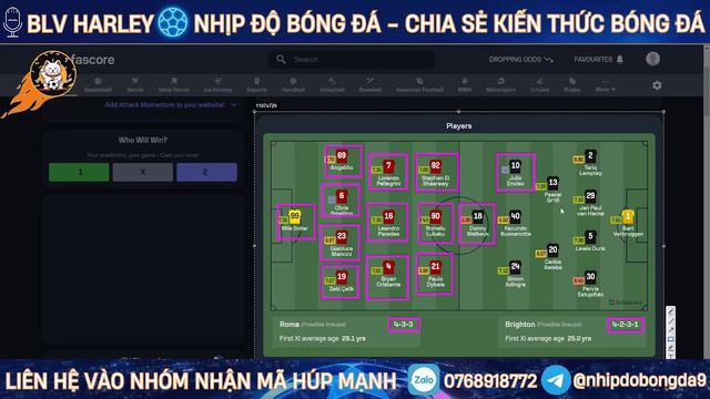 NHẬN ĐỊNH AS ROMA VS BRIGHTON | 00:45 NGÀY 08/03 | SOI KÈO LƯỢT ĐI VÒNG 1/8 CUP C2 | NHỊP ĐỘ BÓNG Đ смотреть онлайн