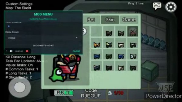 how to play among us with happy mod apk