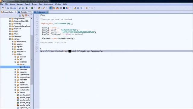 Curso Facebook API 02# Autorizando la aplicacion con PHP (Facebook Login) смотреть онлайн