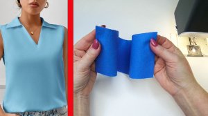 Швейный фокус. Как быстро и легко вшить воротник в горловину блузки