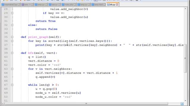 Python: BFS Breadth First Search смотреть онлайн