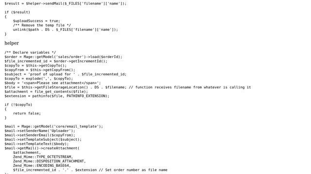 Magento: Email attachment смотреть онлайн