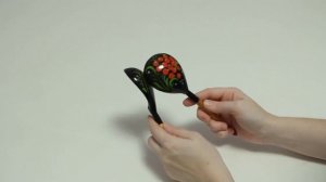 Русский народный музыкальный инструмент «Ложки расписные», ТМ «Мастерская Сереброва»