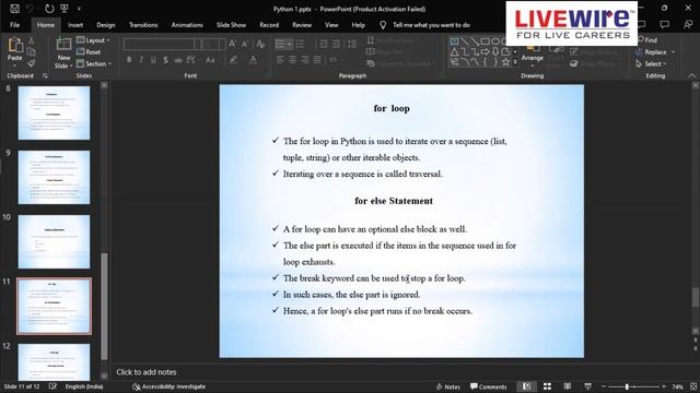Python Tutorial Part - 6 | Python Full Course for Beginners at Livewire Coimbatore смотреть онлайн