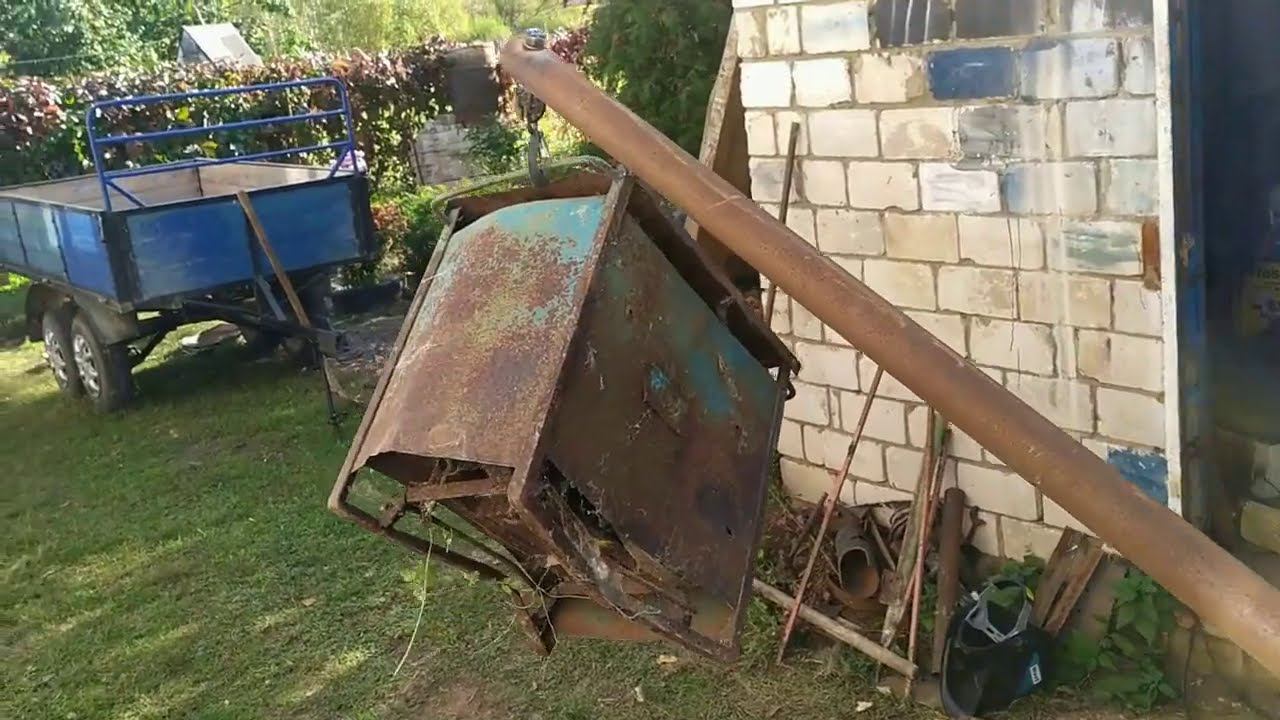 Подъемный кран из трактора. смотреть онлайн