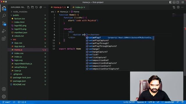 React Js Tutorial in Hindi & Urdu #11 React Events ? смотреть онлайн
