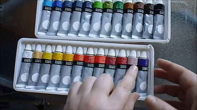 Daler Rowney 24 Oil Paints Unboxing смотреть онлайн