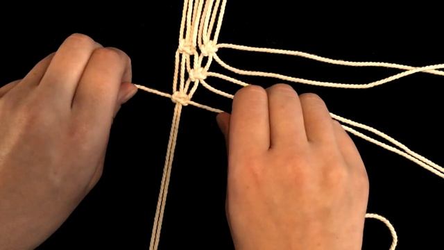 Ажурная сетка из плоских узлов смотреть онлайн