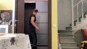 Сборка раздвижных дверей для шкафа Пакс ИКЕА