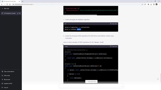 Building Two C# Apps with GPT-4 and Getting an EF Core Question Answered with Custom Context. смотреть онлайн