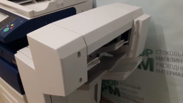 Работа финишера-буклетмейкера на Xerox WorkCentre 7556