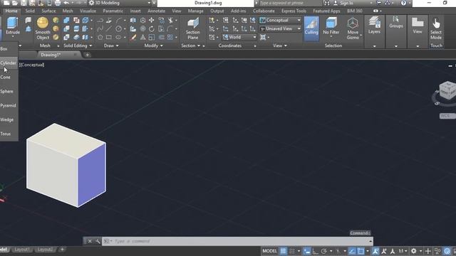 Intro - Creating 3D Shapes - AutoCAD 2019 смотреть онлайн