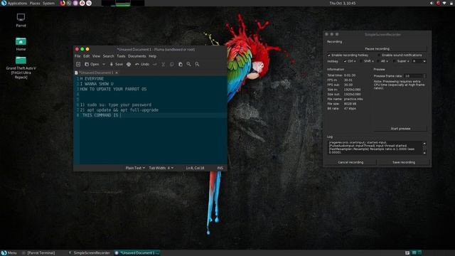 update and upgrade your parrot os (basic command) update and upgrade parrot os смотреть онлайн