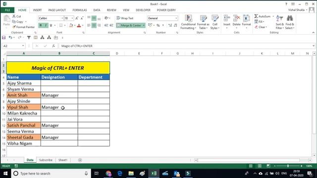 Excel shortcut: hidden trick of CTRL + ENTER | Excel shortcut keys | Excel 2010/2013/2016 смотреть онлайн