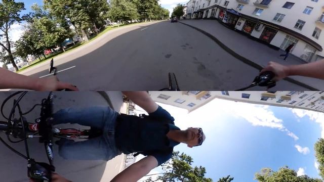 Samsung Gear 360° на велосипеде / Samsung Gear 360° bike 4K смотреть онлайн