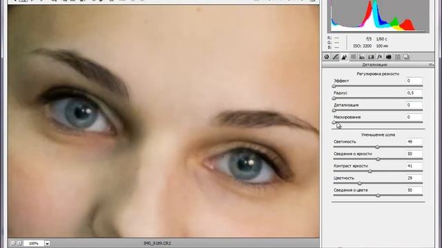 Уменьшения шума с помощью Camera Raw смотреть онлайн