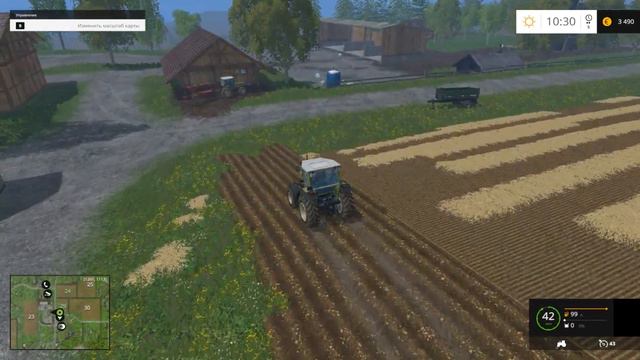 №1 начоло пути ФЕРМЕРА прохождение Farming Simulator 15 объединение поля смотреть онлайн
