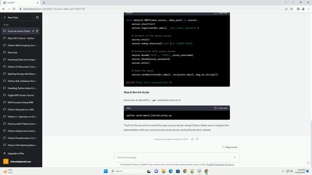 Python send email behind a proxy server смотреть онлайн
