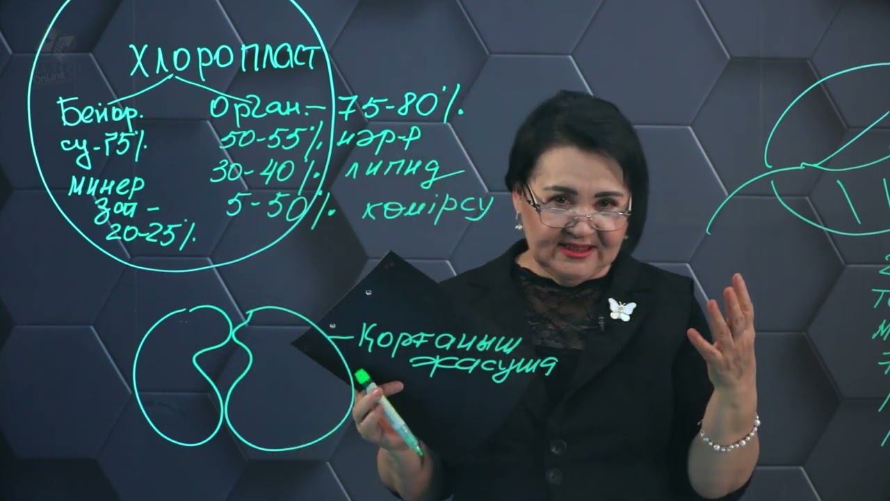 Хлоропластың химиялық құрамы. 11 сынып. смотреть онлайн