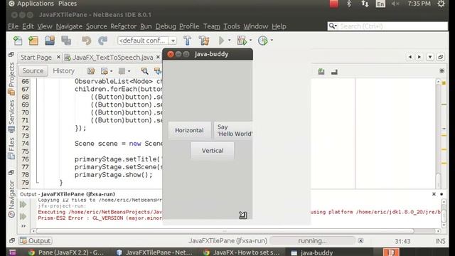 JavaFX TilePane example смотреть онлайн
