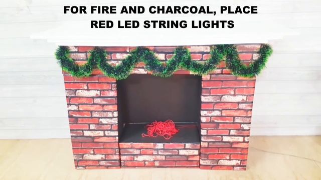 DIY Fireplace Cardboard/DIY Fake Fireplace Using Cardboard Box/DIY Dollar Tree Faux fireplace idea смотреть онлайн