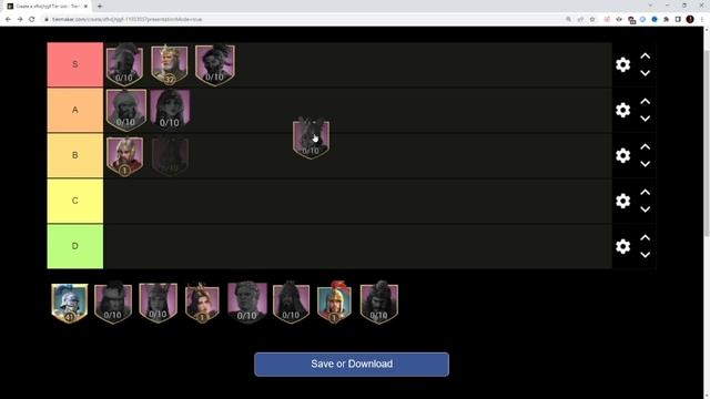 Epic Hero Tier List - Game of Empires Warring Realms смотреть онлайн